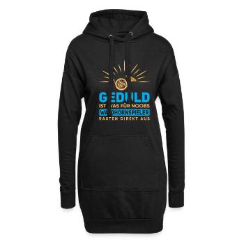 Waldhorn Waldhornspieler Hornist - Hoodie-Kleid - Schwarz - Vorne