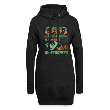 Waldhorn Waldhornspieler Hornist - Hoodie-Kleid - Schwarz - Vorne