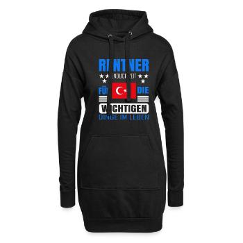 Rentner Rente Rentenbeginn Türkei - Hoodie-Kleid - Schwarz - Vorne