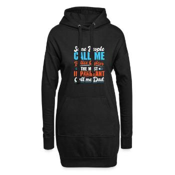 Polizei Polizist Polizeibeamte - Hoodie-Kleid - Schwarz - Vorne