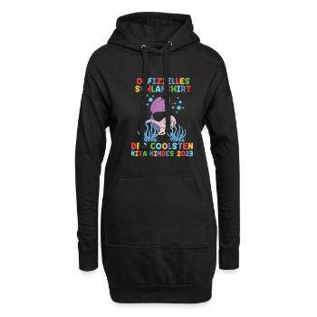Meerjungfrau Kita Kindergarten 2023 - Hoodie-Kleid - Schwarz - Vorne