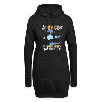 Hai Peace Kindergarten 2023 - Hoodie-Kleid - Schwarz - Vorne