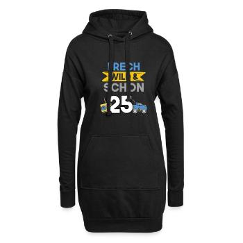 Geschenk 25 Jahre Geburtstag Spielzeug Auto - Hoodie-Kleid - Schwarz - Vorne