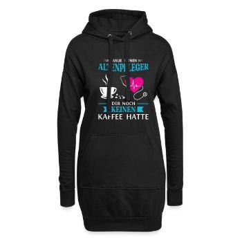 Altenpfleger Geschenk Altenpflege Pflegefachkraft - Hoodie-Kleid - Schwarz - Vorne