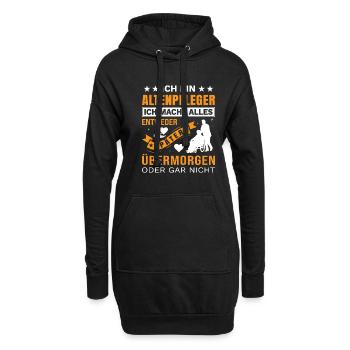 Altenpfleger Geschenk Altenpflege Pflegefachkraft - Hoodie-Kleid - Schwarz - Vorne