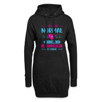 Altenpflege Pfleger Pflegepersonal Pflegekraft - Hoodie-Kleid - Schwarz - Vorne