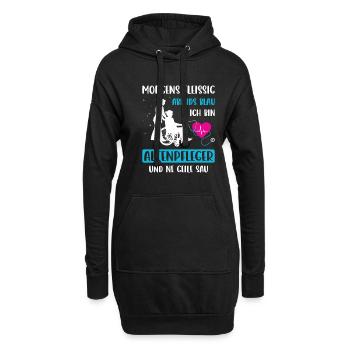 Altenpflege Pfleger Pflegepersonal Pflegekraft - Hoodie-Kleid - Schwarz - Vorne