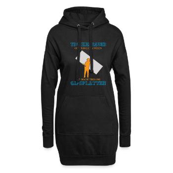Trockenbau Trockenbauer Trockenbaumonteur Geschenk - Hoodie-Kleid - Schwarz - Vorne