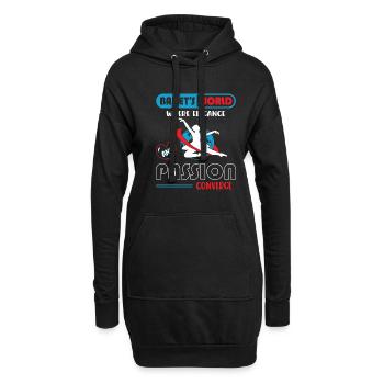 Ballerina Ballett mädchen - Hoodie-Kleid - Schwarz - Vorne