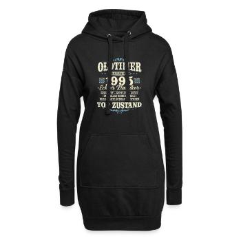 Oldtimer Baujahr 1995 Jahrgang geboren Geburtstag - Hoodie-Kleid - Schwarz - Vorne