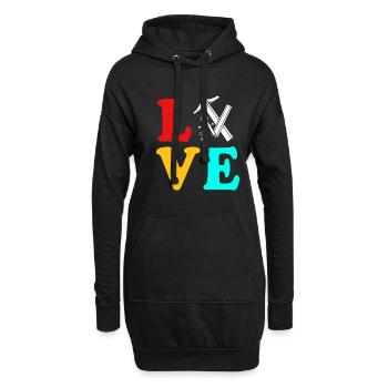 Architecte Architecture - Sweat-shirt à capuche long Femme - noir - Devant