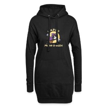 Cat Happy Halloween Happy Meow-o-ween - Hoodie Dress - black - Front