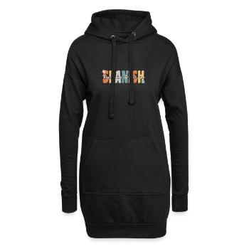 Professeur d’espagnol Groovy Retro Professeur Cadeau - Sweat-shirt à capuche long Femme - noir - Devant