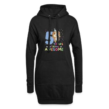 Cochon d’Inde pour les enfants de 5 ans cinq - Sweat-shirt à capuche long Femme - noir - Devant