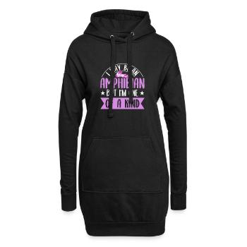Axolotl Amphibien Salamander cute axolotl - Hoodie-Kleid - Schwarz - Vorne