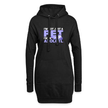 I'm not just a pet I'm an Axolotl cute axolotl - Hoodie-Kleid - Schwarz - Vorne