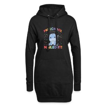 Kids Preschool nailed it Dino Graduation - Hoodie-Kleid - Schwarz - Vorne