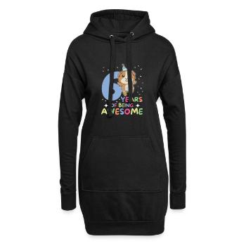 Cochon d’Inde pour les enfants de 6 ans - Sweat-shirt à capuche long Femme - noir - Devant