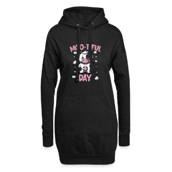 Vous êtes Moo-tiful, Mignon Amoureux des vaches drôle - Sweat-shirt à capuche long Femme - noir - Devant