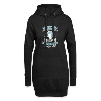 Sei du selbst, es sei denn, du kannst ein Delfin - Hoodie-Kleid - Schwarz - Vorne