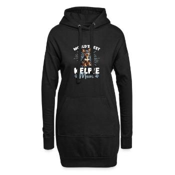 Chien Kelpie australien La meilleure maman Kelpie du monde - Sweat-shirt à capuche long Femme - noir - Devant