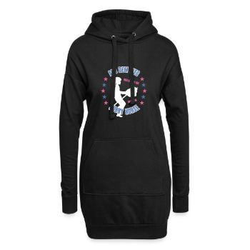 Stockpferd Hobby Horse Zubehör Steckenpferde Pferd - Hoodie-Kleid - Schwarz - Vorne