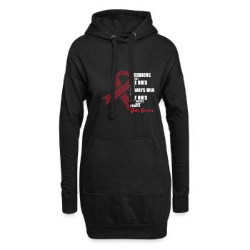 always fight stroke survivor - Hoodie-Kleid - Schwarz - Vorne