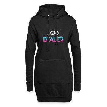 Hope Dealer - christian Jesus Design - Hoodie-Kleid - Schwarz - Vorne