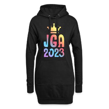 Jga 2023 Junggesellenabschied - Hoodie-Kleid - Schwarz - Vorne