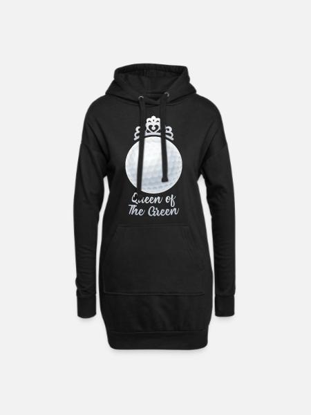 Golf Girl Queen of the Green - Hoodie-Kleid - Schwarz