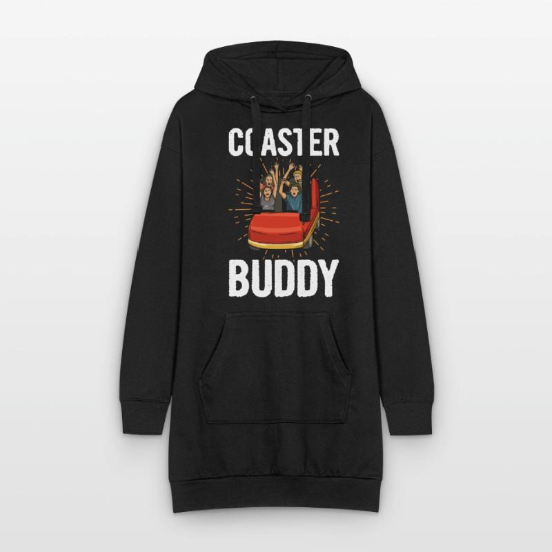 Achterbahn Spruch für einen Freizeitpark Experte Hoodie-Kleid