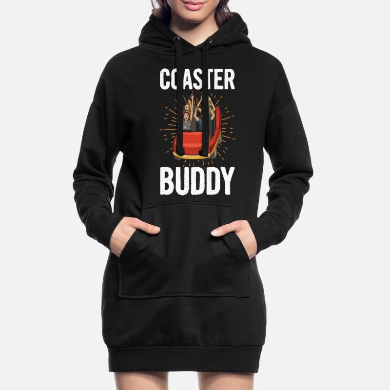 Achterbahn Spruch für einen Freizeitpark Experte Hoodie-Kleid