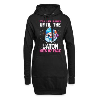 Stocktanz Design für Stabtänzerin - Hoodie-Kleid - Schwarz - Vorne