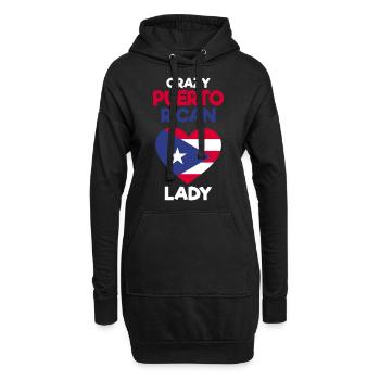 Puerto Rico Geschenkidee | Puerto Ricaner Heimat - Hoodie-Kleid - Schwarz - Vorne