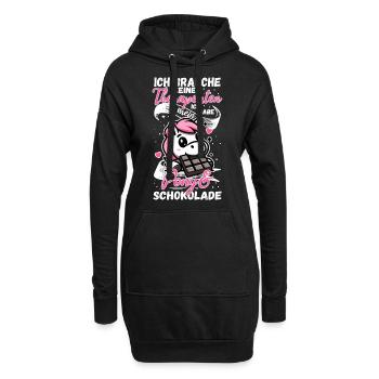 Lustiger Pferde Spruch Therapeut Pony - Hoodie-Kleid - Schwarz - Vorne