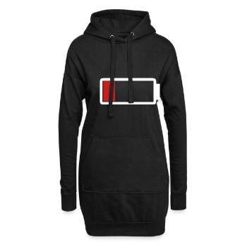 Batterie - Pas d’énergie | Batterrie - Sweat-shirt à capuche long Femme - noir - Devant