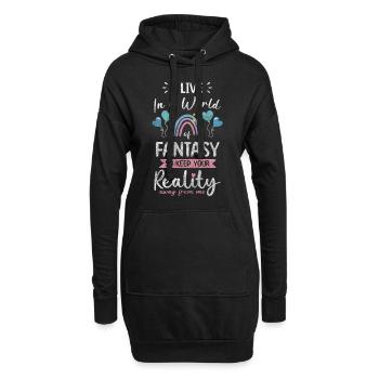 Elfe Enfants Garçons Fille - Sweat-shirt à capuche long Femme - noir - Devant