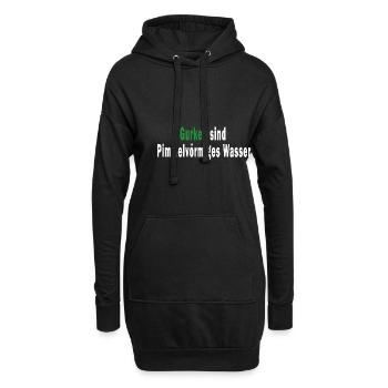 Gurken sind Pimmelförmiges Wasser - Hoodie-Kleid - Schwarz - Vorne