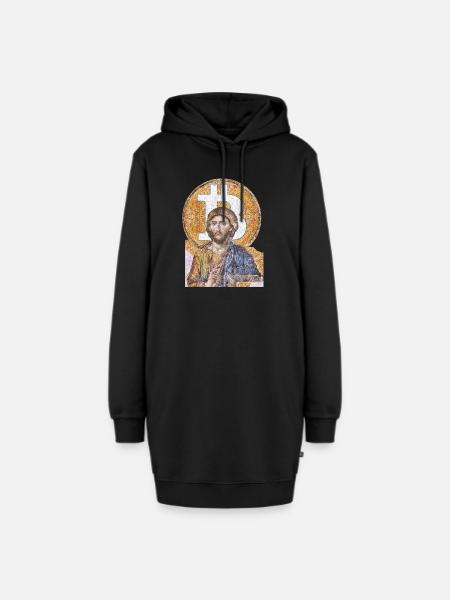 The Second Coming - BTC Messiah - Hoodie-Kleid - Schwarz