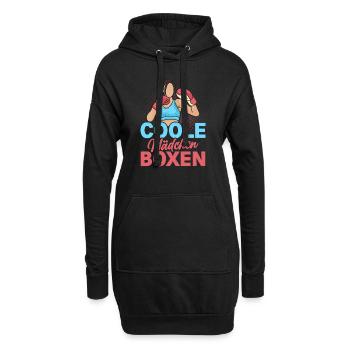 Coole Mädchen Boxen Kampfsport Boxer - Hoodie-Kleid - Schwarz - Vorne