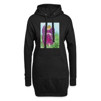 Zauberhafte Fee - Hoodie-Kleid - Schwarz - Vorne