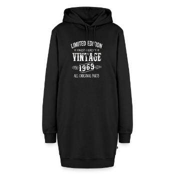 50e anniversaire Made In 1969 Édition limitée - Sweat-shirt à capuche long Femme - noir - Devant