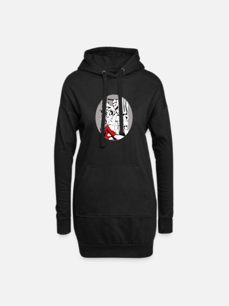 Liberté d'interprétation 3 - Sweat-shirt à capuche long Femme - noir