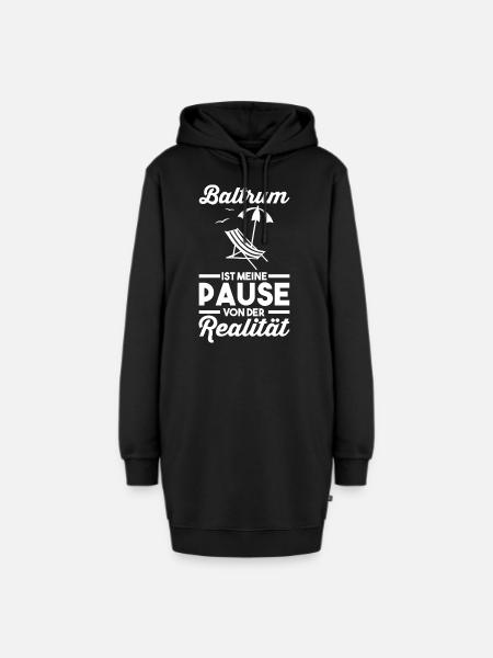 Nordsee Baltrum - Hoodie-Kleid - Schwarz