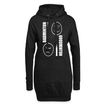 Badminton Goodminton - Sport - Jeu de mots - Sweat-shirt à capuche long Femme - noir - Devant