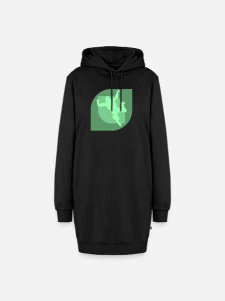 Skydiving Luft Parachuting - Hoodie-Kleid - Schwarz