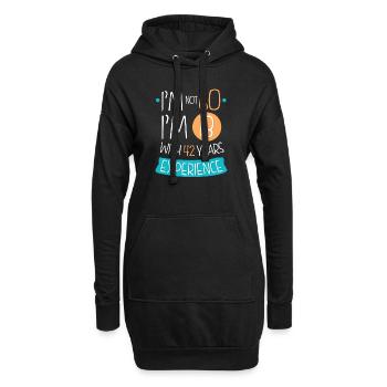 Ich bin nicht 60, ich bin 18 mit 42 Jahren Erfahrung. 1959 - Hoodie-Kleid - Schwarz - Vorne