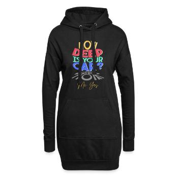 Quelle est la profondeur de votre voiture? - Sweat-shirt à capuche long Femme - noir - Devant