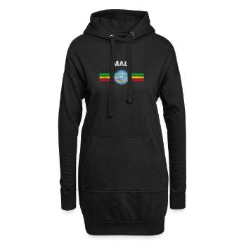 Mali - Sweat-shirt à capuche long Femme - noir - Devant