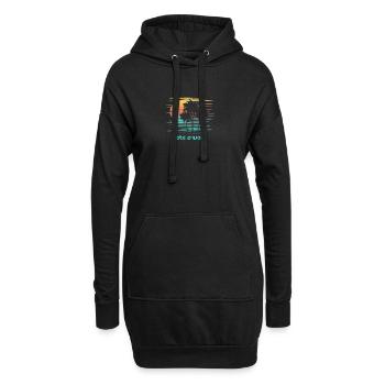 Côte divoire Côte d’Ivoire Afrique Souvenir élégant - Sweat-shirt à capuche long Femme - noir - Devant